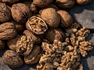 Vina walnuts in and out of the shells